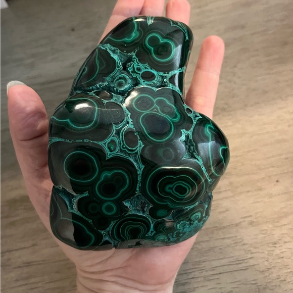 Large Malachite And Chrysocolla Freeform - Picture 8 of 10